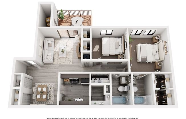 2 beds, 2 baths, 910 sqft, $1,355, Unit 335