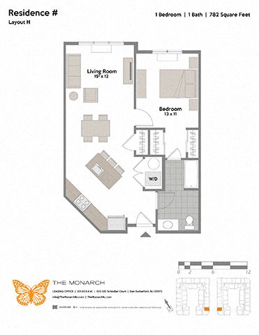 1 bed, 1 bath, 782 sqft, $2,545