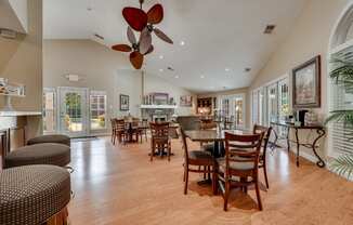 Clubhouse Lounge With Vaulted Ceilings