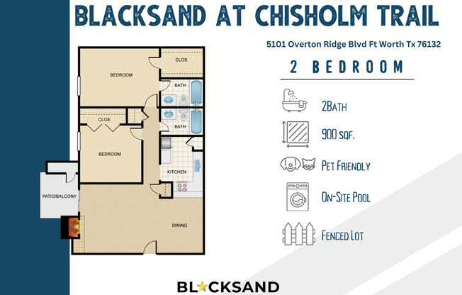 2 beds, 2 baths, 900 sqft, $945, Unit 1326