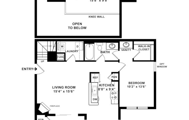 1 bed, 1 bath, 980 sqft, $1,941