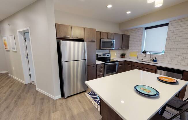 Large kitchen island