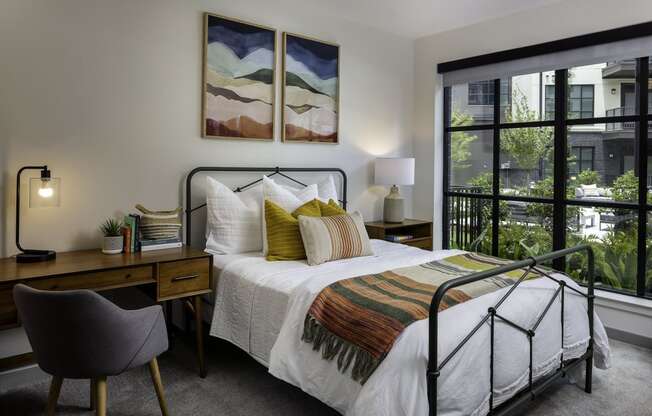 Bedroom With Expansive Windows at 565 Hank by Windsor, Atlanta, GA, 30315