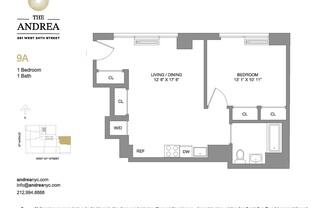 1 bed, 1 bath, $7,100, Unit 9A