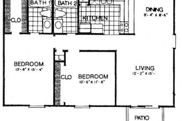 2 beds, 2 baths, 900 sqft, $995