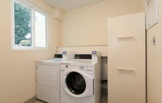 Apartments in Sherman Oaks for Rent- Laundry Room at Krystal Terrace Featuring Washer and Dryer