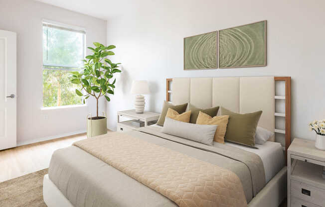 Bedroom with Hard Surface Flooring