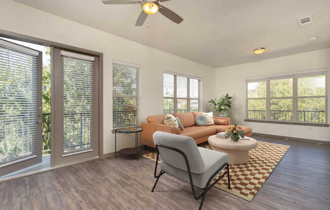 Living Room with Hard Surface Flooring