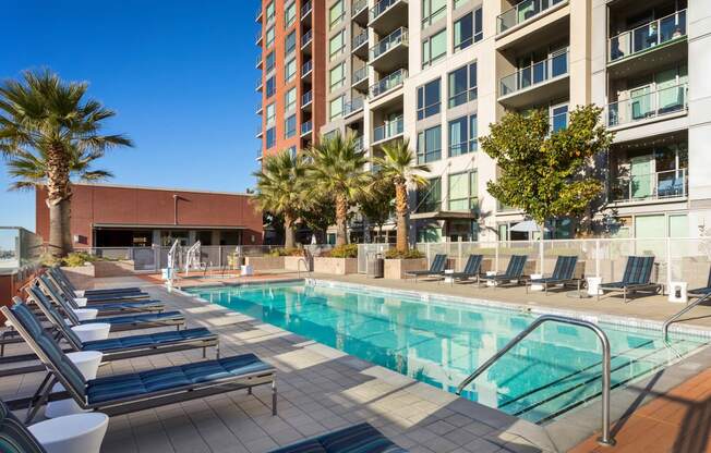 Swimming Pool With Relaxing Sundecks at Centerra, San Jose, CA, 95110