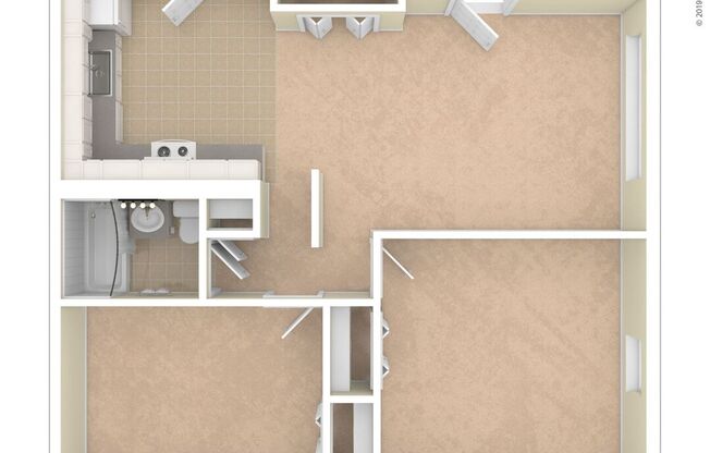 2 beds, 1 bath, 700 sqft, $3,750