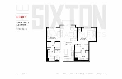 2 beds, 2 baths, 1,113 sqft, $2,025