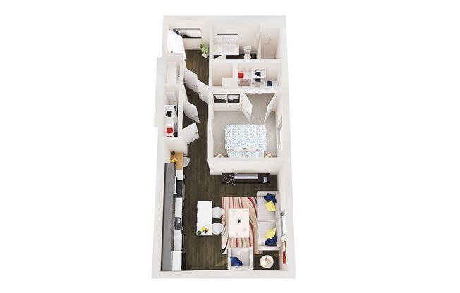 1 bed, 1 bath, 485 sqft, $1,395, Unit 601