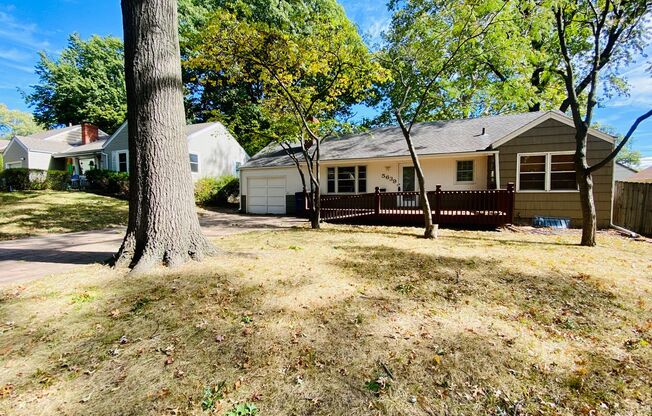 {5639} Spacious, Updated Ranch + Two Separate Living Quarters + Fenced Yard!