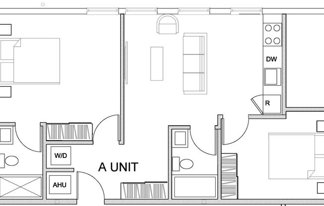 2 beds, 2 baths, 800 sqft, $1,795, Unit 2A