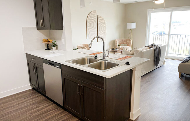 Kitchen Unit at Meadowbrooke Apartment Homes, Grand Rapids, Michigan