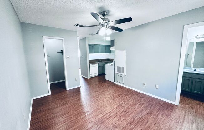 Studio, 1 bath, 500 sqft, $750, Unit 107