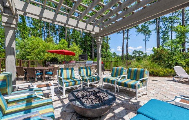 The Sanctuary at 331 Santa Rosa Beach apartments photo of outdoor firepit