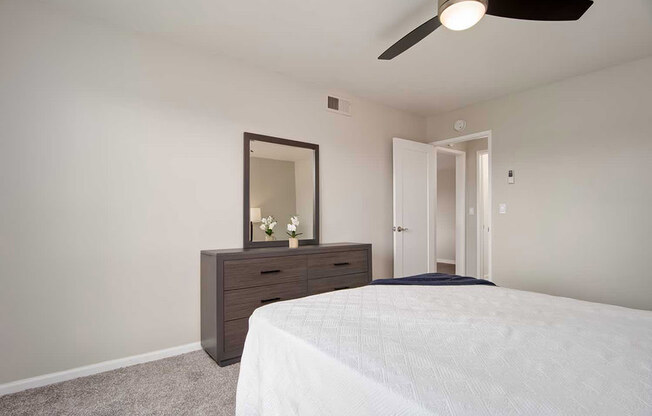 Bedroom Interior at Los Robles Apartments, California