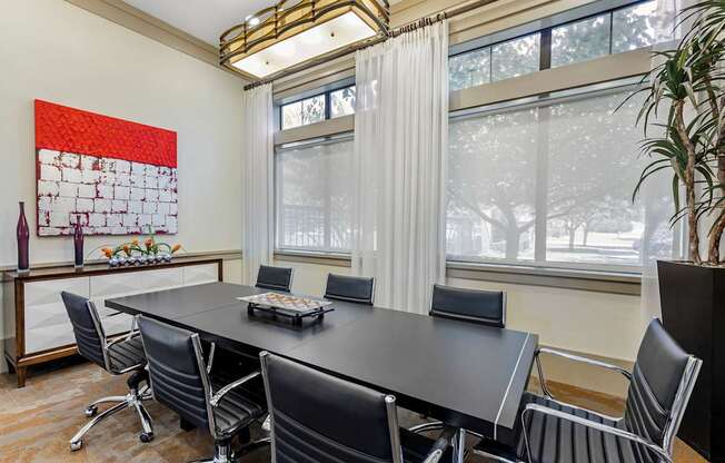 Carpeted Conference Room at Mansfield on the Green, Milwaukie, TX
