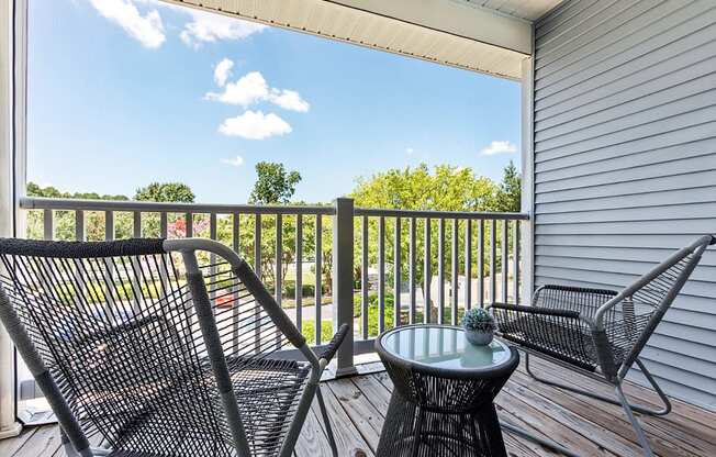 Balconies and Patios Offered at South Square Townhomes, Durham