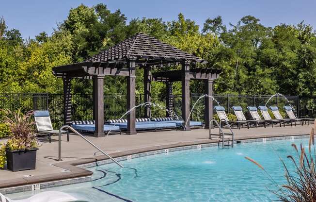 the swimming pool at the resort at governors crossing