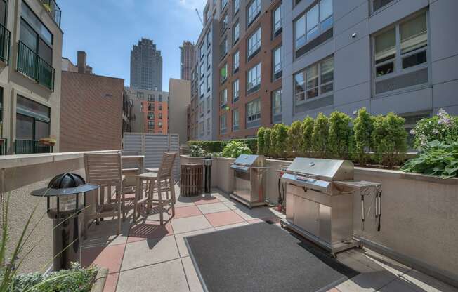 Community Balcony With Grilling Stations at Warren at York by Windsor, New Jersey