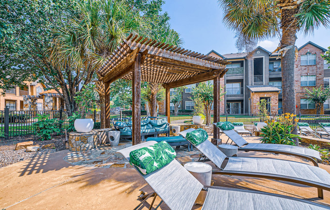 Relaxing Pool Area With Sundeck at River Pointe, Conroe, TX, 77304