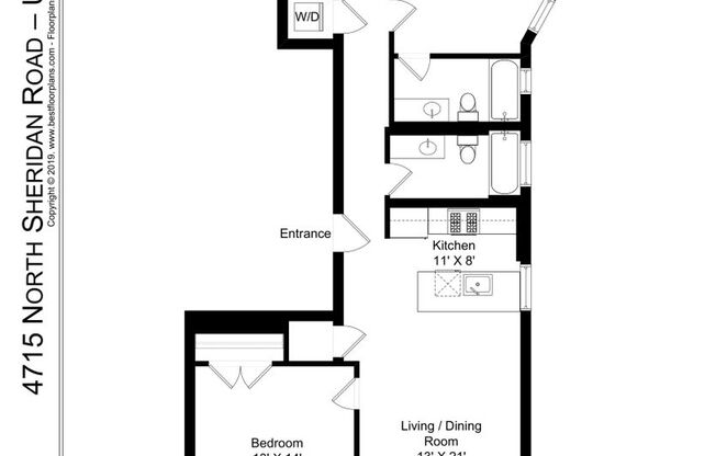 2 beds, 2 baths, 1,110 sqft, $2,295, Unit 21N