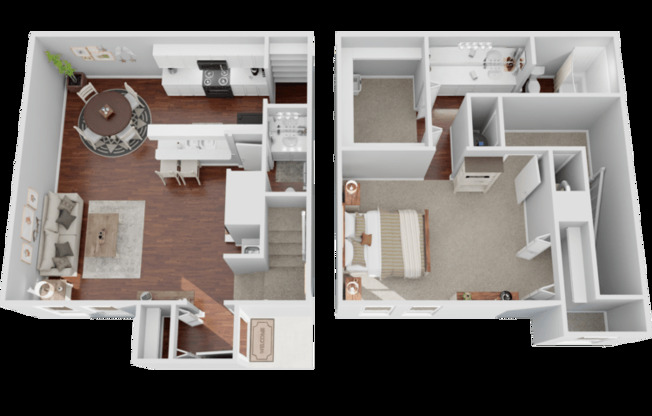 1 bed, 1.5 baths, 1,049 sqft, $1,535