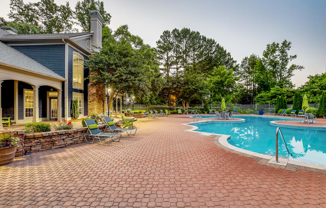 the swimming pool at our apartments