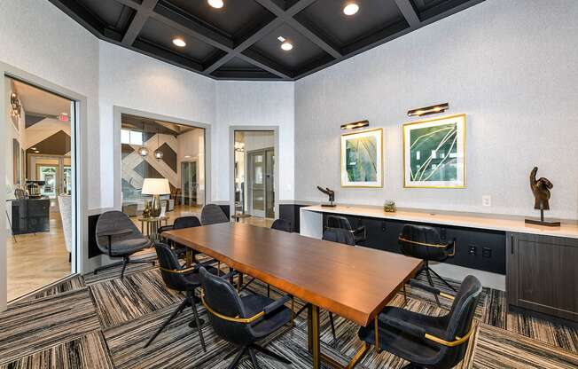 Business center conference table at Carmel Vista, Georgia, 30253