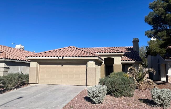 Cozy Henderson 3 bedroom single story home in the Green Valley Area