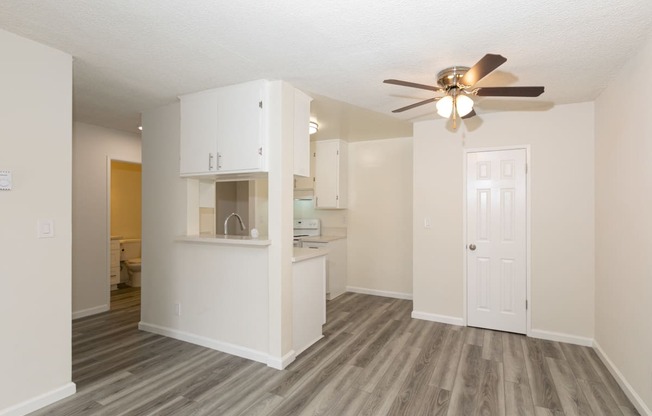 Entryway/Kitchen with Hardwood Floors