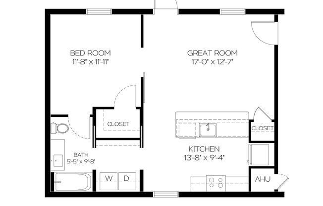 1 bed, 1 bath, 667 sqft, $1,775, Unit 9