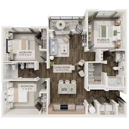 3 beds, 2 baths, 1,259 sqft, $2,395