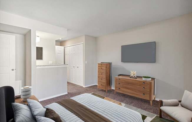 Bedroom with Bathroom Access