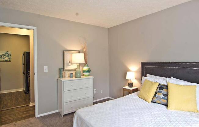 Spacious bedroom at Camelot East Apartments, Ohio