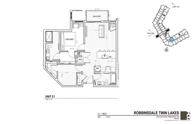 1 bed, 2 baths, 933 sqft, $1,995, Unit 230