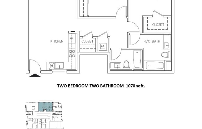 2 beds, 2 baths, 1,030 sqft, $4,250, Unit 10534 - 106