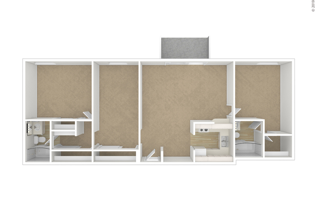 2 beds, 2 baths, 1,000 sqft, $3,028