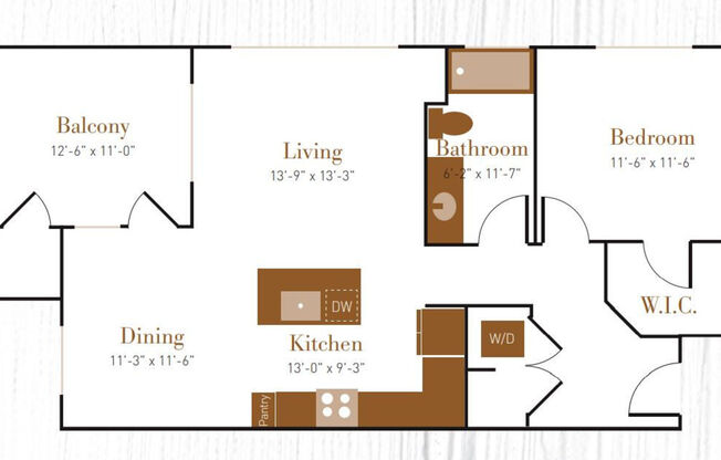1 bed, 1 bath, 872 sqft, $1,747