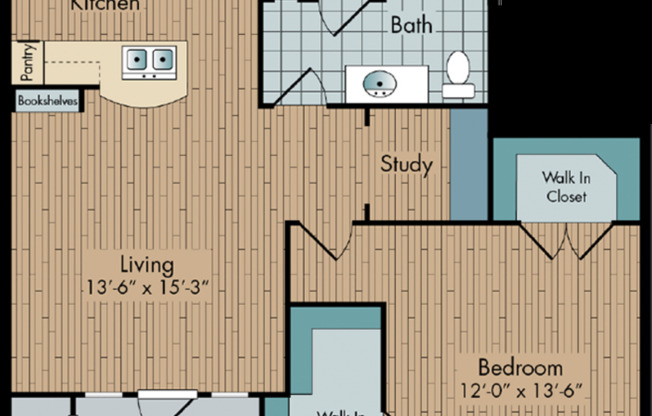 1 bed, 1 bath, 807 sqft, $1,795