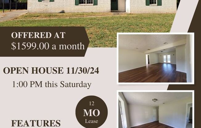 Jonesboro/Riverdale - Super Clean with Hardwood Floors