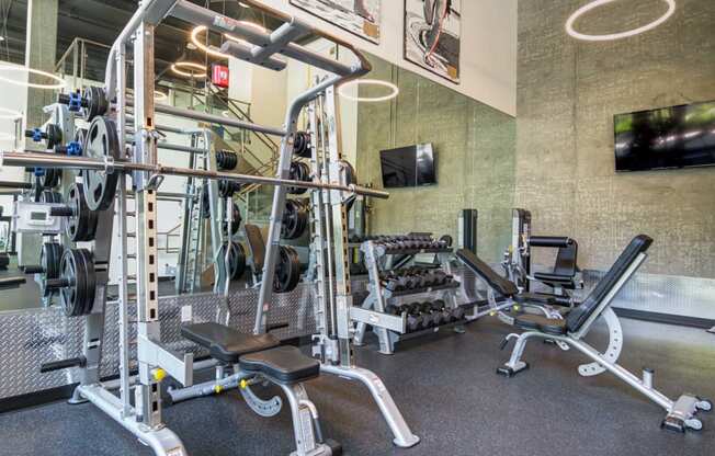 Fitness Center With Updated Equipment at Block C, San Marcos