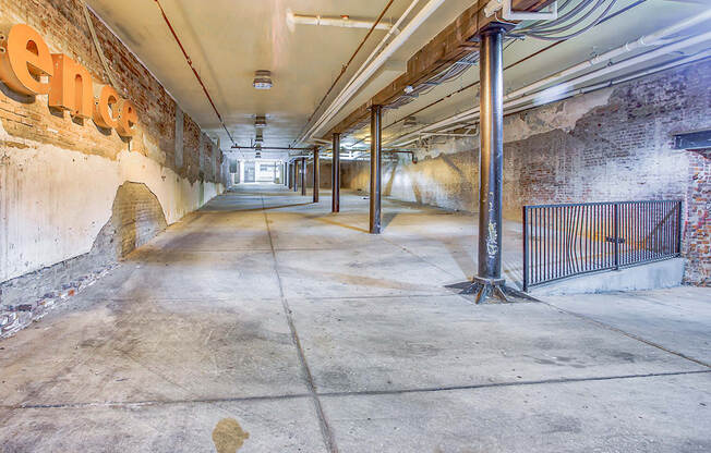 a view of the inside of the building