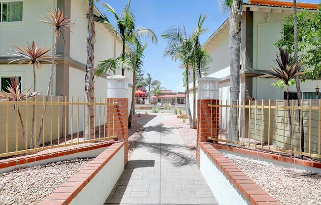 Walking Path at Casa Alberta Apartments, California