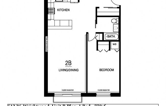 1 bed, 1 bath, 775 sqft, $2,852