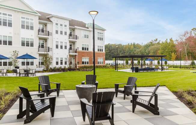 Beautiful Building exterior with sitting area and gazebo at 99 Bridge, Old Bridge