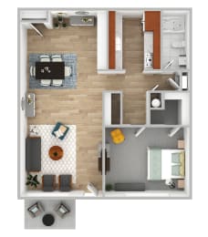 1 bed, 1 bath, 750 sqft, $1,497