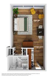 Studio, 1 bath, 340 sqft, $1,275